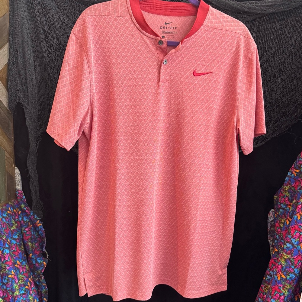 Nike Men's Polo Shirt in salmon